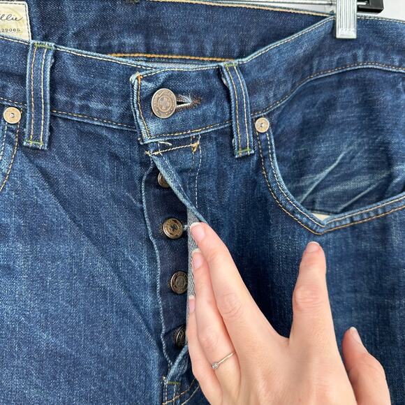 Imogene Willie Jeans Mens 33x32 Willie Straight Button Fly Selvedge Denim USA - Picture 7 of 16